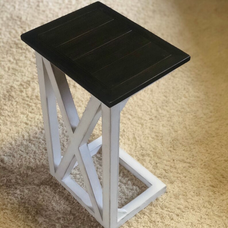 Sofa Arm Table Farmhouse Table Laptop Table End Table Etsy