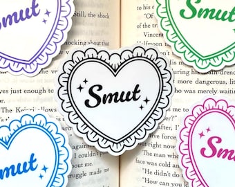 Smut Kindle Sticker | Spicy Romance Lace Heart Sticker