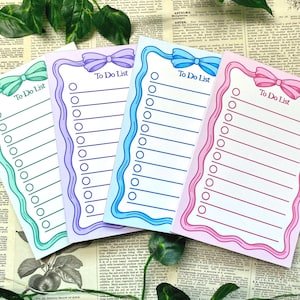 Coquette Bow To Do List (4x6) Memo Pad, 40 Sheets Tear Away Notepad