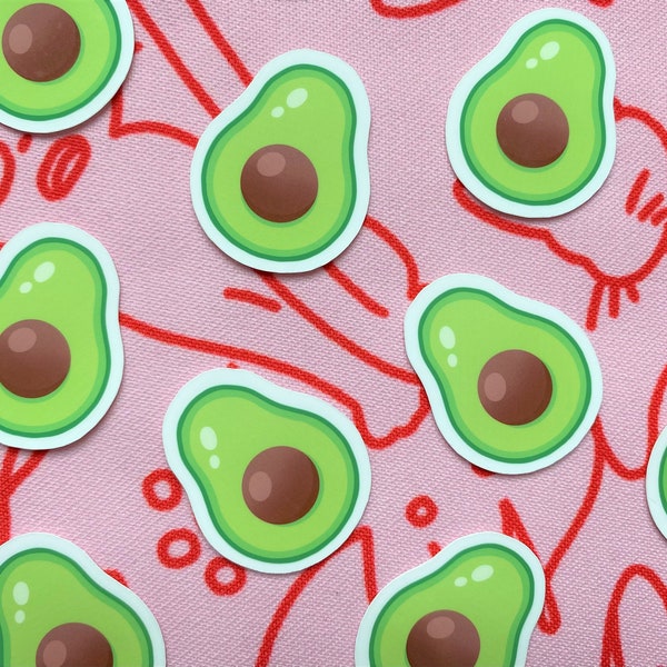 Mini Avocados Sticker Pack - Glossy Avocado Laptop Stickers