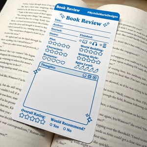Book Review Sticker - Book Rating Journaling Stickers - Bookish ...