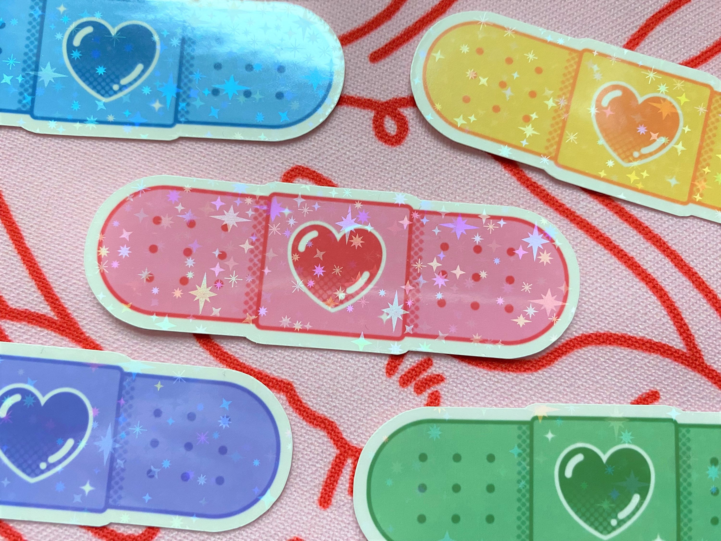 Colorful Bandage Sticker Pack | Cute Self Care Stickers for Kindles and ...