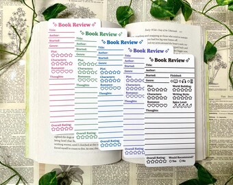 Book Review Bookmark | Single Sided Bookmark | Bookish Gifts for Readers