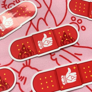 Genshin Bennett Bandage Stickers | Set Of Two Stickers  [Fan-Merch]