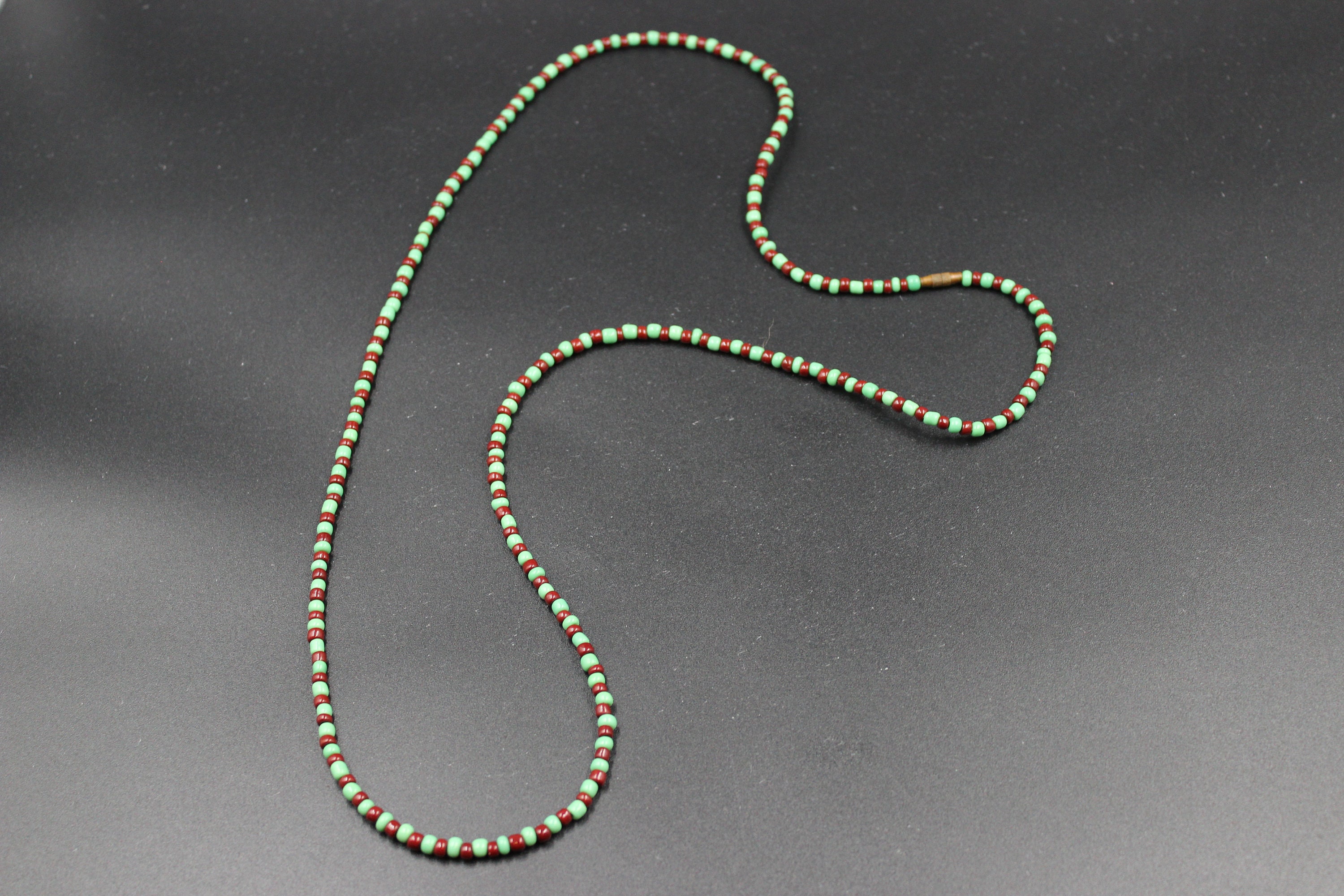 Ide/ileke Ifa Orunmila Beaded Necklace/waist Beads | Green and Brown ...