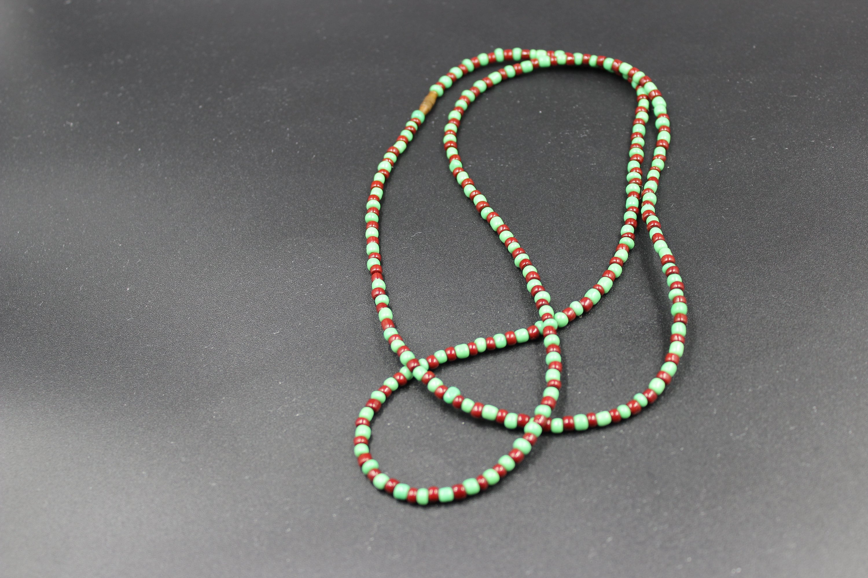 Ide/ileke Ifa Orunmila Beaded Necklace/waist Beads | Green and Brown ...