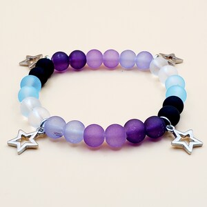 Beaded Bracelet Stretchy Bracelet Star Charm bracelet Stack jewelry