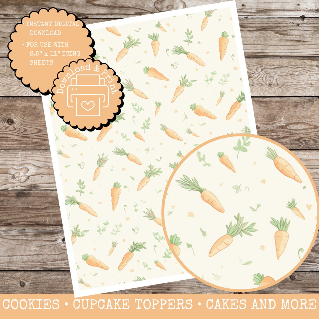 Easter Edible Icing Digital Download, Printable Icing Sheet File ...