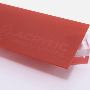 Acrylic Sheet 1/8&quot; Rust Translucent #2380 - Plexiglass Plastic Acrylic sheet (DIY, Craft, Glowforge, Laser Cutting, CNC,...)
