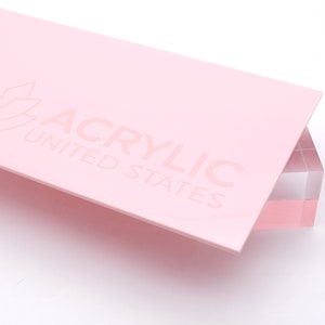 3mm W905 Rose Gold Pink Light Glitter Acrylic Sheet 