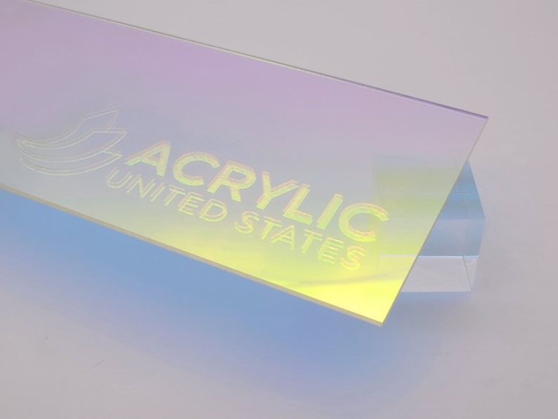 Acrylplatte 1/8 Strahlend schillernd Plexiglas-Kunststoff-Acrylplatte DIY, Handwerk, Glowforge, Laserschneiden, CNC,... Bild 1