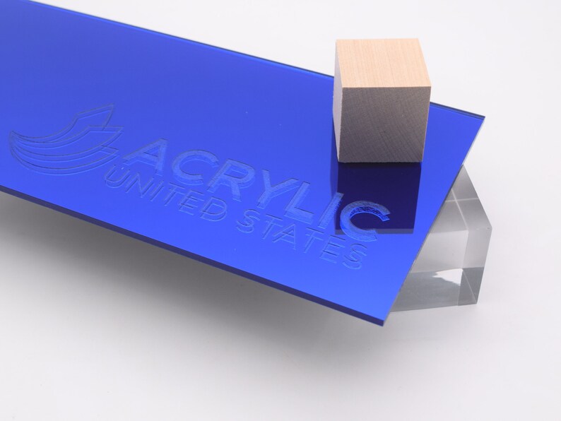 Acrylic Sheet 1/8 Royal Blue Mirror 2424 Plexiglass Etsy