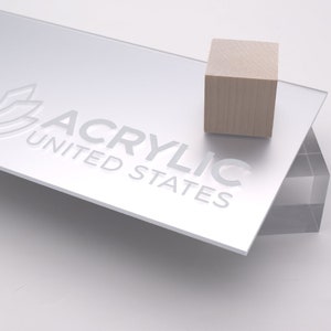 Acrylic Sheet 1/16&quot;-1/8&quot; Frosted Mirror #M1248 - Plexiglass Plastic Acrylic sheet (DIY, Craft, Glowforge, Laser Cutting, CNC,...)