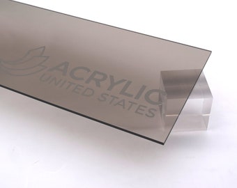 Acrylic Sheet 1/8" Bronze Transparent #2404 - Plexiglass Plastic Acrylic sheet (DIY, Craft, Glowforge, Laser Cutting, CNC,...)