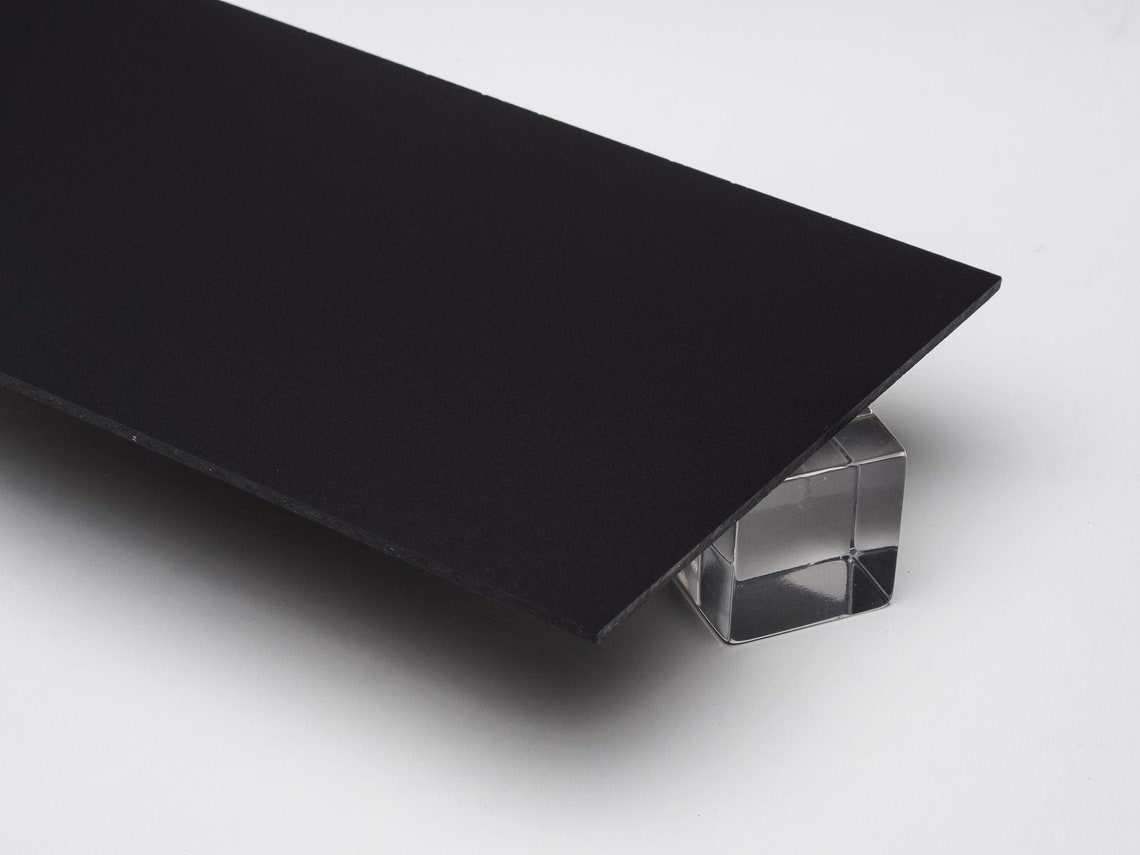 Acrylic Sheet 1/8 Black 2025 Frosted P95 Plexiglas | Etsy