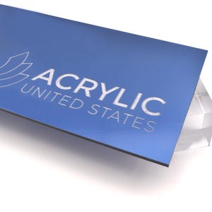 Acrylic Sheet 1/8" Dark Blue Metallic Double Sided Acrylic Sheet (DIY, Craft, Glowforge, Laser Cutting, CNC,...)