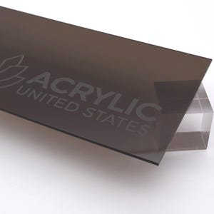 Acrylic Sheet 1/8&quot; Dark Bronze Transparent #2370 - Plexiglass Plastic Acrylic sheet (DIY, Craft, Glowforge, Laser Cutting, CNC,...)