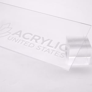 Acrylic Sheet 1/8&quot; Clear Non Glare P99 - Plexiglass Plastic Acrylic sheet (DIY, Craft, Glowforge, Laser Cutting, CNC,...)