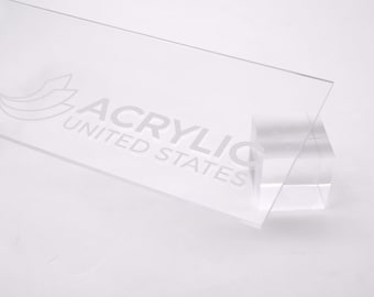 Acrylic Sheet 1/8" Clear Non Glare P99 - Plexiglass Plastic Acrylic sheet (DIY, Craft, Glowforge, Laser Cutting, CNC,...)