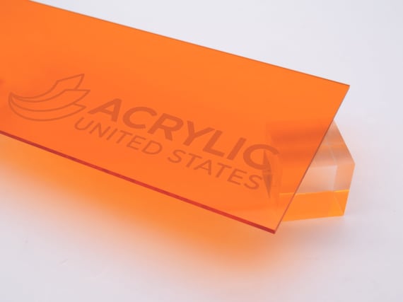 Feuille Acrylique 1/8 Ambre Transparent 2422 Feuille Acrylique Plastique  Plexiglas DIY, Craft, Glowforge, Laser Cutting, CNC, -  France