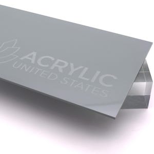 Acrylic Sheet 1/8&quot; Gray Opaque #5040 - Plexiglass Plastic Acrylic sheet (DIY, Craft, Glowforge, Laser Cutting, CNC,...)