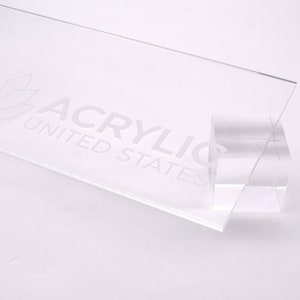 Feuille acrylique 1/16"-1/8"-3/16"-1/4" transparente - Feuille acrylique en plastique plexiglas (bricolage, artisanat, Glowforge, découpe laser, CNC,...)