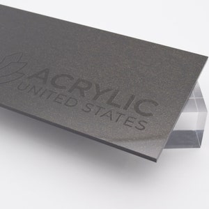 Acrylic Sheet 1/8&quot; Black Gold Dust - Plexiglass Plastic Acrylic sheet (DIY, Craft, Glowforge, Laser Cutting, CNC,...)