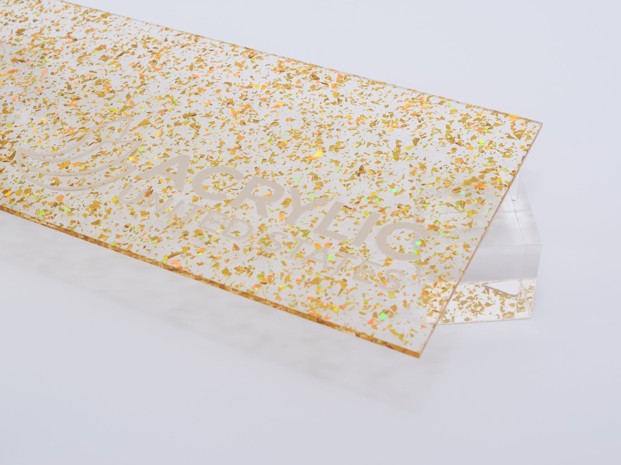Gold Acrylic Mirror Sheet. 400x400x2,6 Mm 