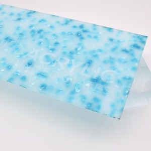 Acrylic Sheet 1/8" Terrazzo Blue - Plexiglass Plastic Acrylic sheet (DIY, Craft, Glowforge, Laser Cutting, CNC,...)