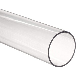 Clear Acrylic Tube 3/4" od x 1/2" id - Plexiglass Plastic Acrylic sheet (DIY, Craft, Glowforge, Laser Cutting, CNC,...)