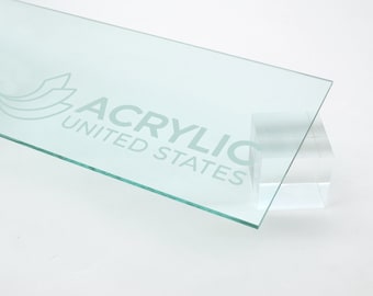 Acrylic Sheet 1/8" Clear Glass effect #3030 (Green Edge) - Plexiglass Plastic Acrylic sheet (DIY, Craft, Glowforge, Laser Cutting, CNC,...)