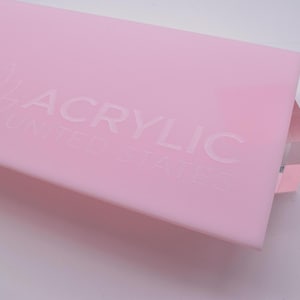 Acrylic Sheet 1/8&quot; Bubble Gum Matte - Plexiglass Plastic Acrylic sheet (DIY, Craft, Glowforge, Laser Cutting, CNC,...)