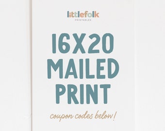 16x20 Print, Shipped prints from Little Folk Printables, High-Quality 16x20 Print Mailed Directly to You