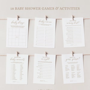 Editable Baby Shower Games, Baby Shower Games Bundle, Baby Shower Activities, Printable Baby Shower Games, DIGITAL DOWNLOAD