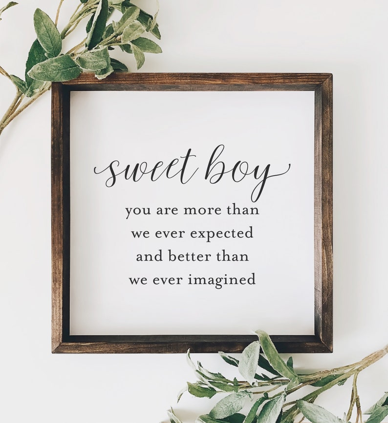 Sweet Boy Nursery Print Nursery Quote Print Printable Wall - Etsy Australia