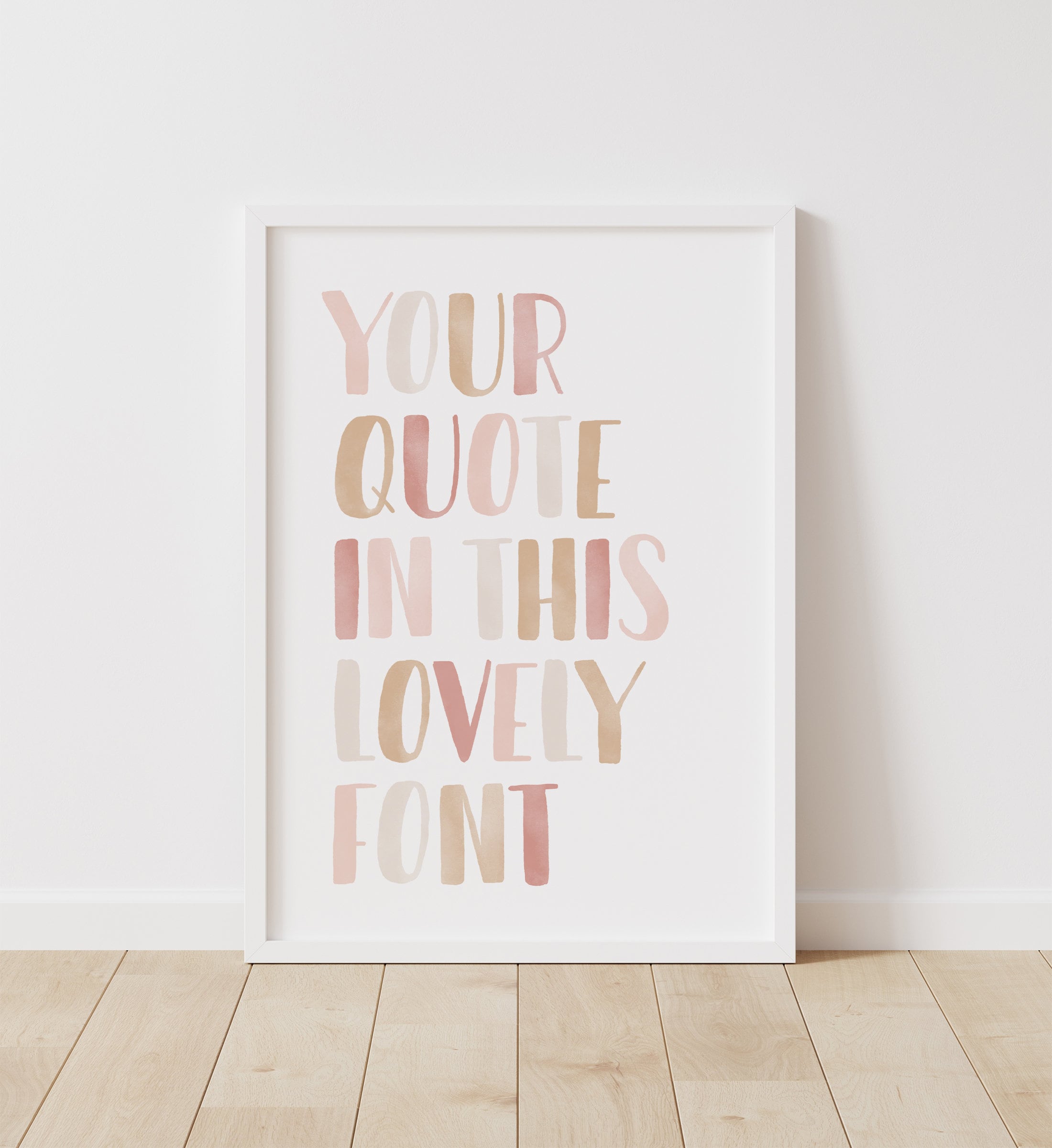 Custom Quote Print Personalized Quote Printable Wall Art Etsy