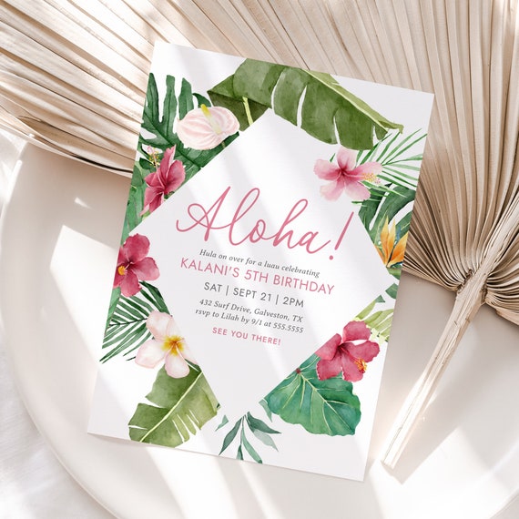 Einladungskarten Zum 16. Geburtstag – Tropisches Design Mit Ananas, 10 Stück