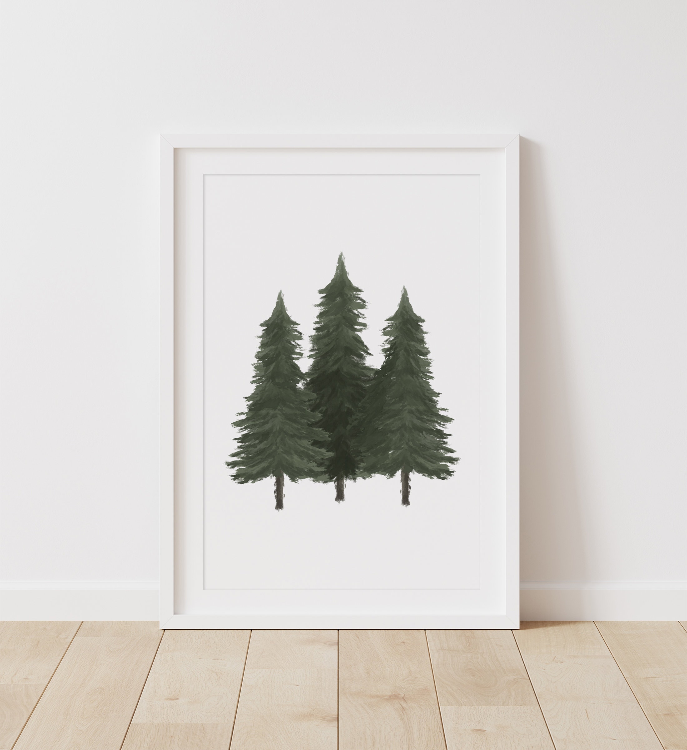 Pine Tree Print Woodland Nursery Decor Forest Nursery - Etsy
