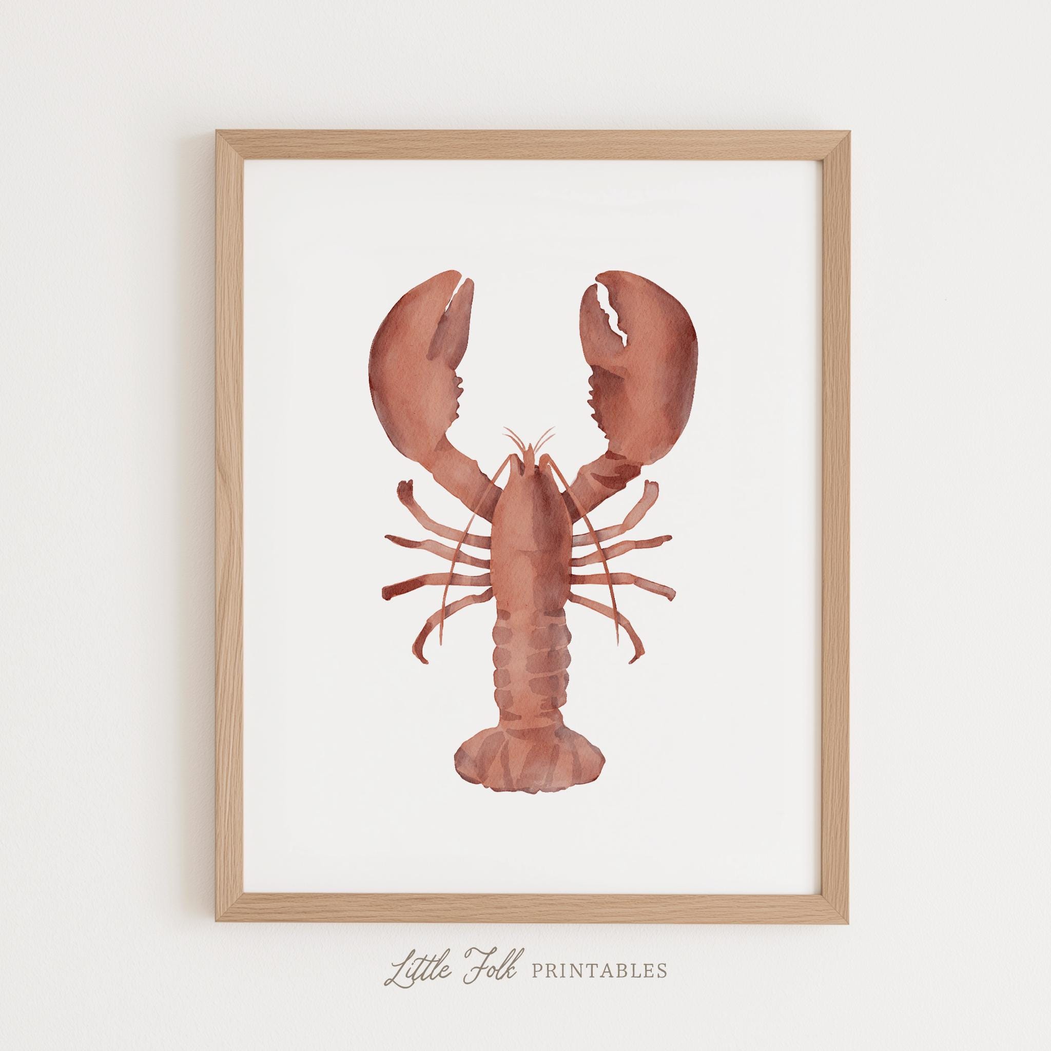 Lobster poster - Etsy 日本