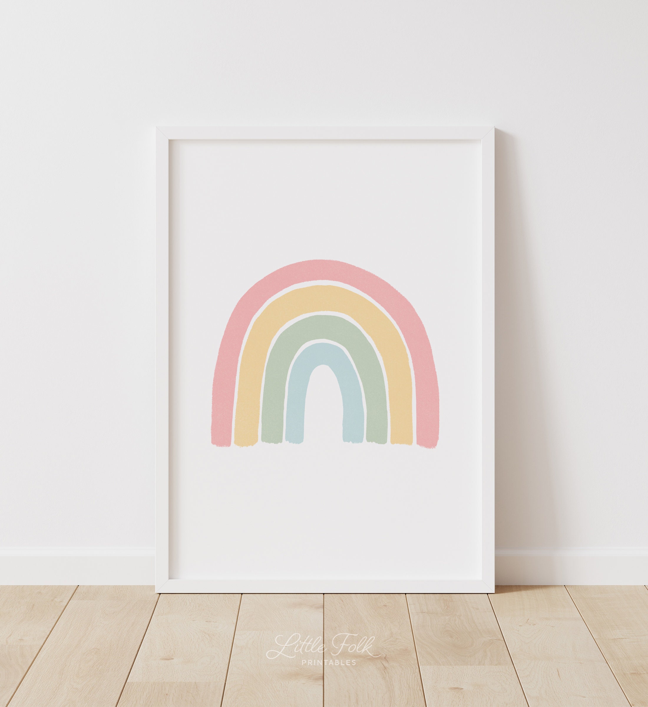 Pastel Rainbow Wall Art Set of 3 Prints, Sun Rainbow Cloud, PRINTABLE ...