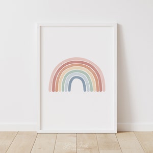 Rainbow Wall Art, Rainbow Nursery Decor, PRINTABLE Wall Art, Kids Room Decor, Rainbow Poster, DIGITAL DOWNLOAD