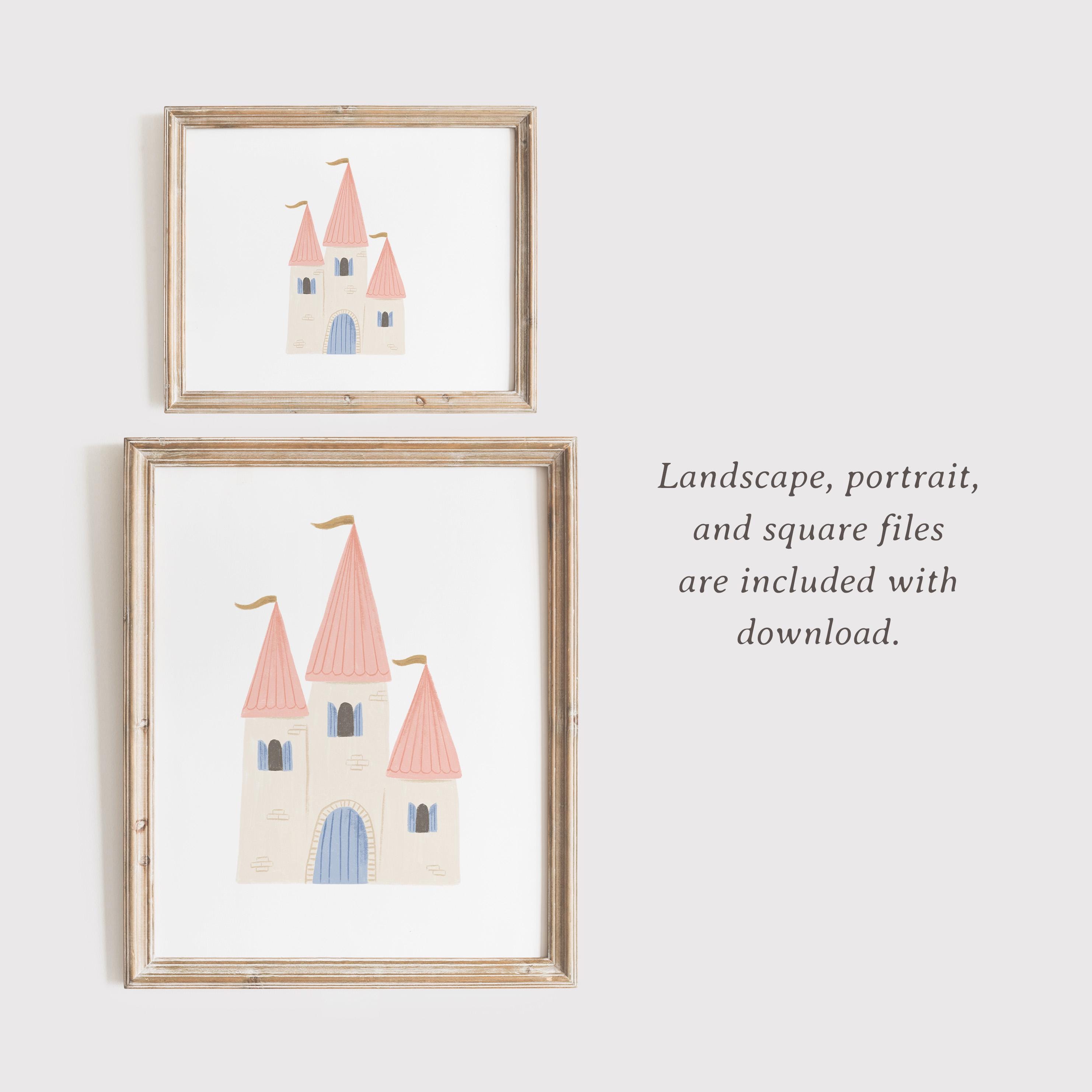 Princess Wall Art, Printable Princess Nursery Decor, Princess Gallery ...