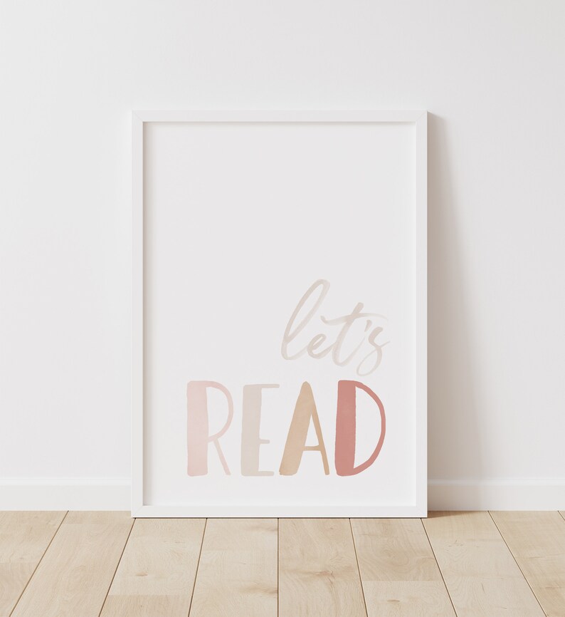 Let's Read Let's Play Set of 2 Prints, PRINTABLE Playroom Wall Art ...