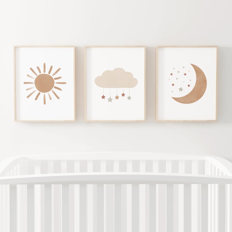 Moon Nursery Decor - Etsy