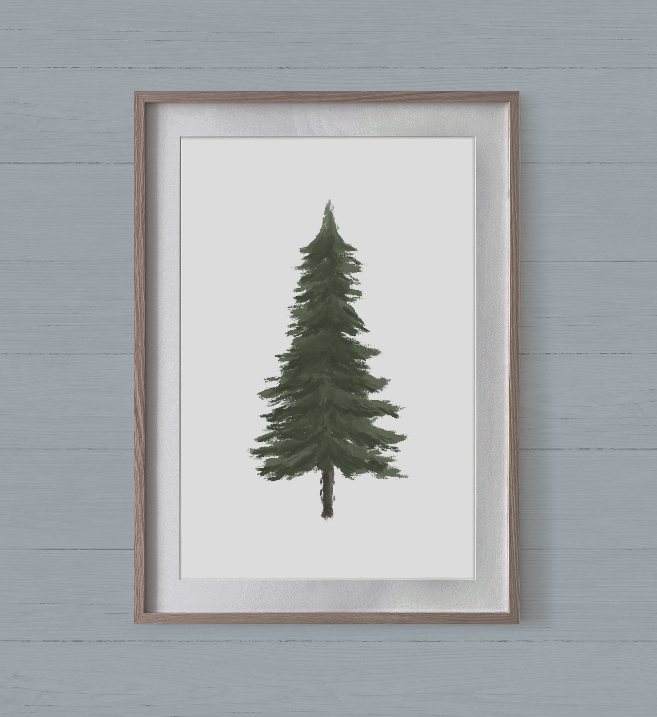 Pine Tree Print Woodland Nursery Decor Forest Nursery - Etsy