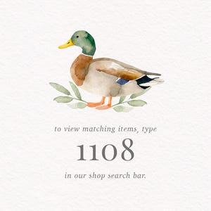 Duck Baby Shower Invitation, Blue Gingham Mallard Duck Baby Shower Invite Template, Duck Hunting Invitation, DIGITAL DOWNLOAD image 7