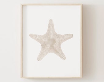 Starfish Print, Beach Nursery Decor, PRINTABLE Watercolor Starfish Wall Art, Coastal Home Decor, DIGITAL DOWNLOAD