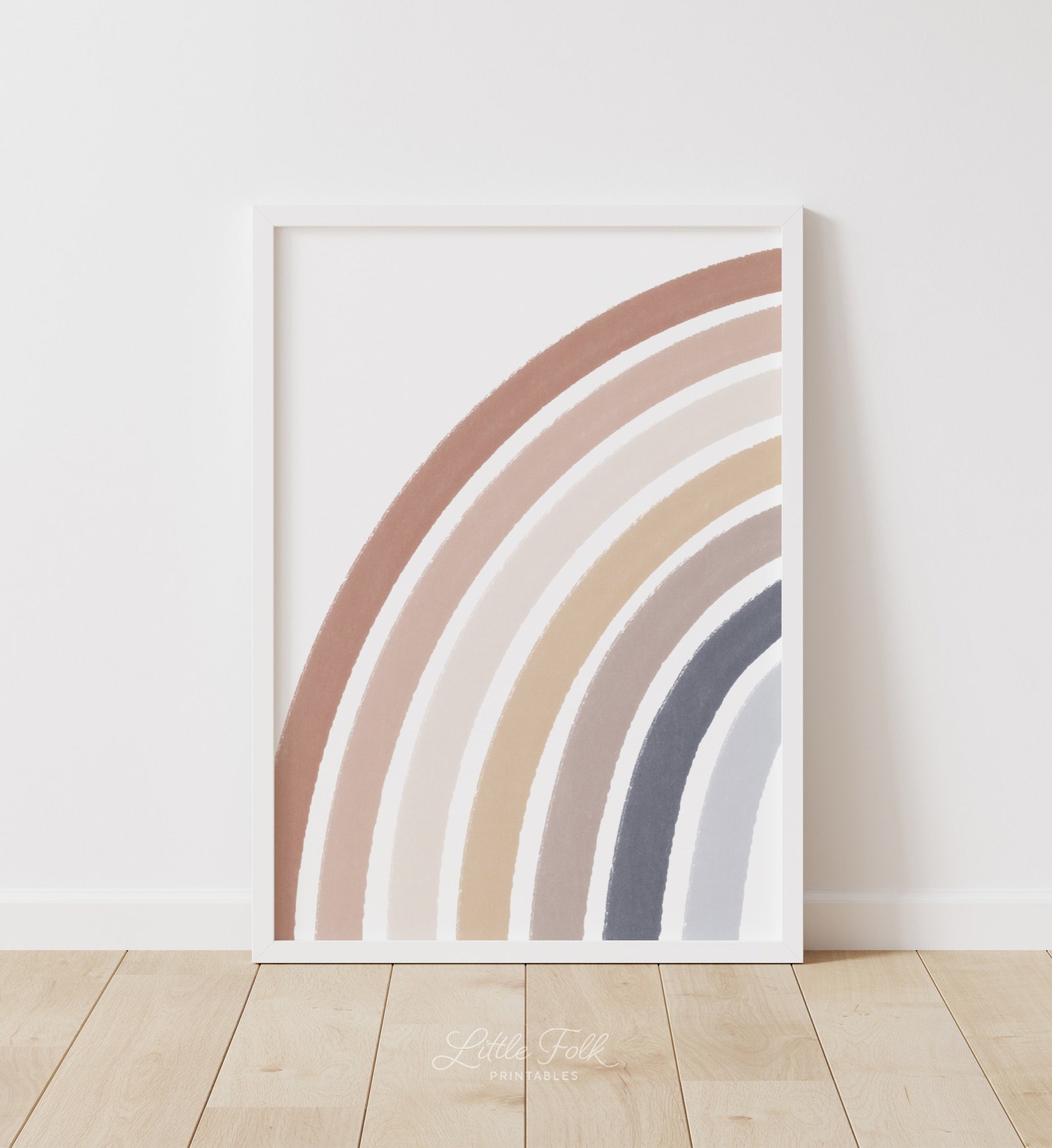 Neutral Rainbow Wall Art Set of 3 Prints You Are My Sunshine Etsy