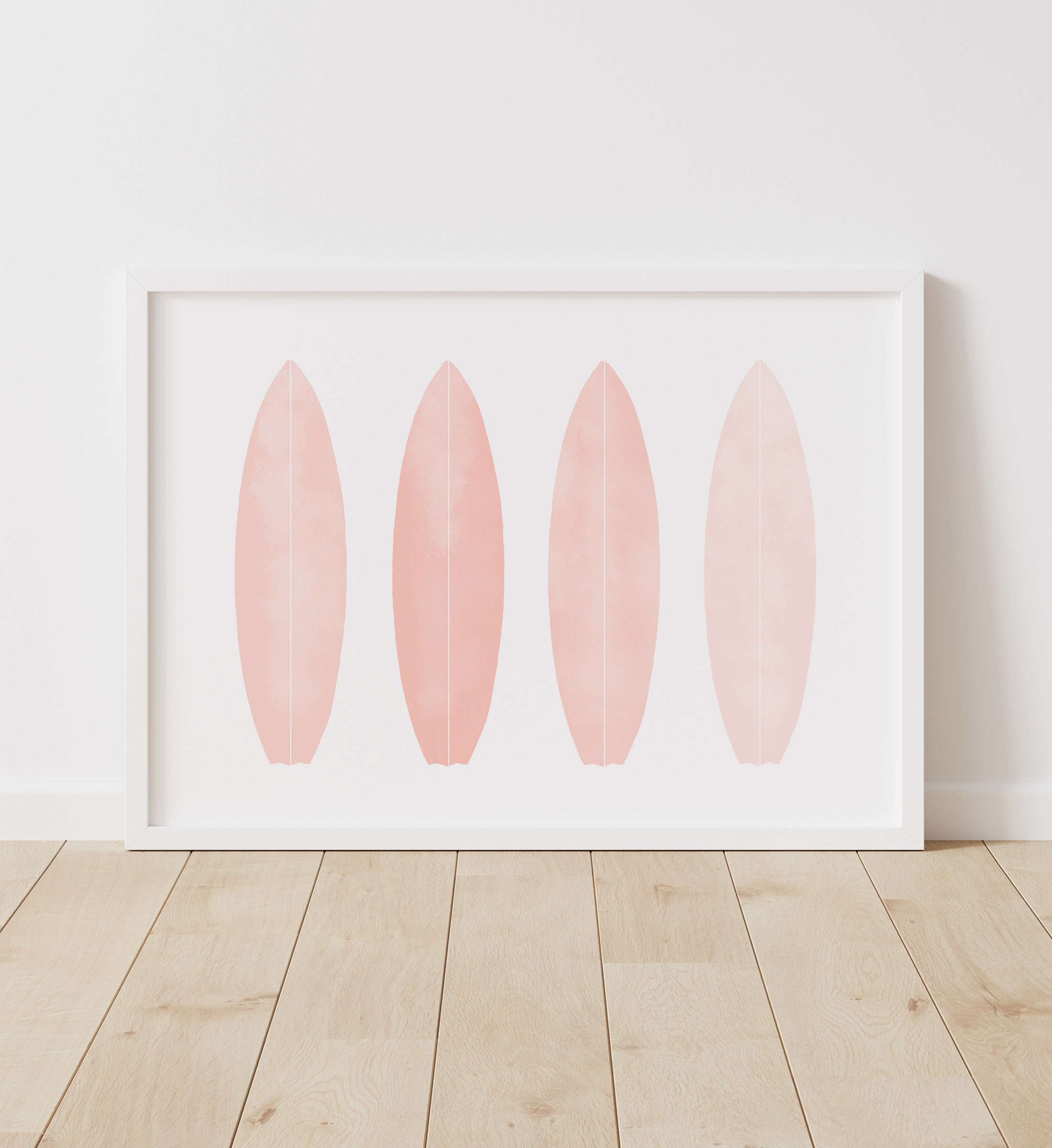 Pink Surfboard Wall Art Beach Nursery Decor Printable Wall - Etsy