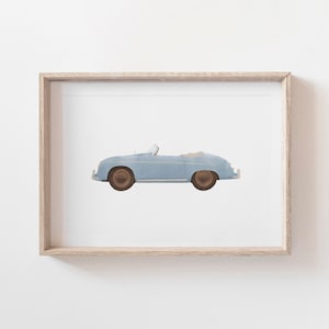 Vintage Speedster Print, Retro Car Wall Art, Printable Travel Wall Art, Travel Nursery Decor, Boys Room Decor, DIGITAL DOWNLOAD